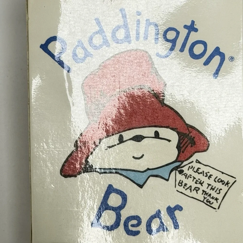Vintage 1986 Paddington Bear Eden Toys Miniature Plush Toy in Bag Korea 5